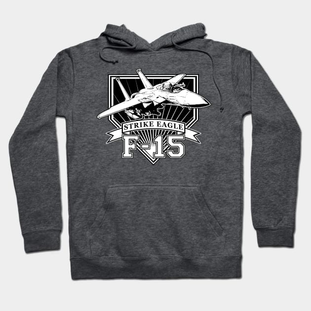 F15 Strike Eagle Jet Hoodie by CoolCarVideos